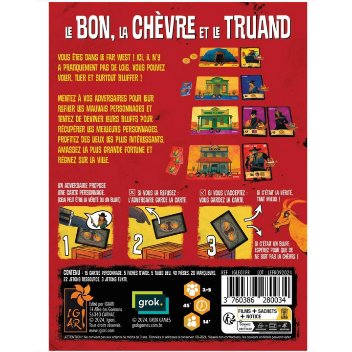 Jeux de société - Le Bon, la Chèvre et le Truand