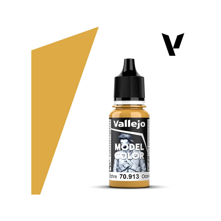 Peinture Vallejo Model Color : Yellow Ochre - Ocre Amarillo