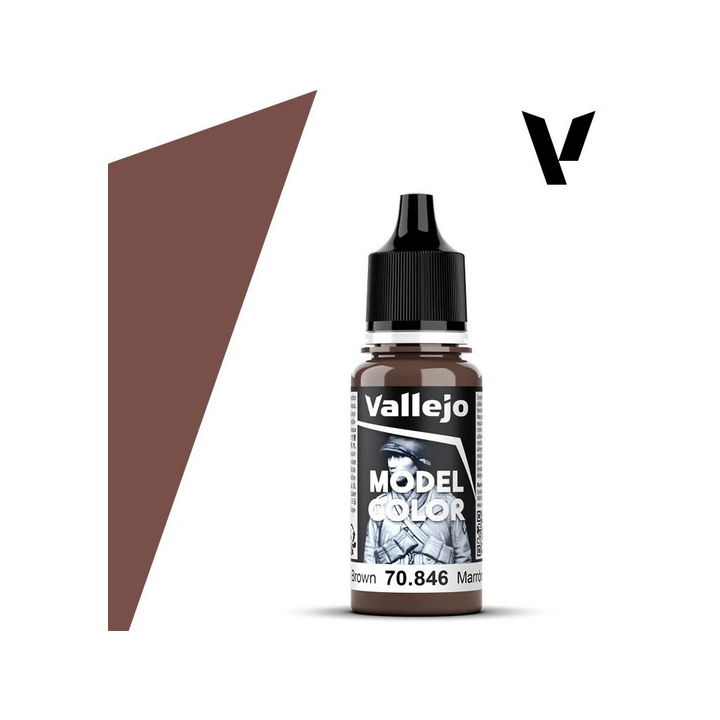 Peinture Vallejo Model Color : Mahogany Brown - Marron Caoba