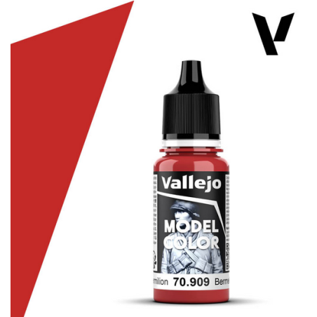 Peinture Vallejo Model Color : Vermilion - Bermellon
