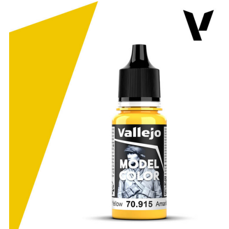 Peinture Vallejo Model Color : Deep Yellow - Amarillo Intenso