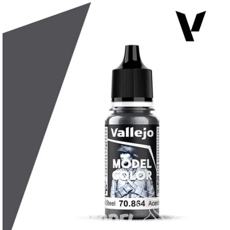 Peinture Vallejo Model Color : Natural Steel - Acero Natural