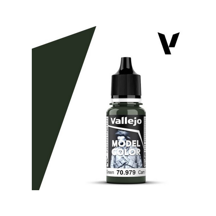 Peinture Vallejo Model Color : Cam. Dark Green - Cam. Verde Oscuro
