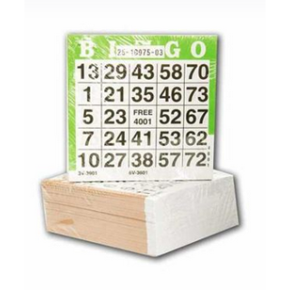 Jeux de société - 500 feuilles de bingo jetables