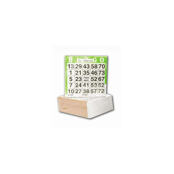 Jeux de société - 500 feuilles de bingo jetables