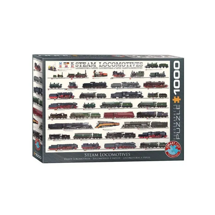 Puzzle Eurographics :  Locomotives à vapeur - 1000 Pièces