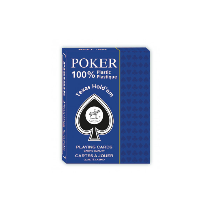 Jeux de société - Jeu de 54 cartes Poker Texas Hold'em BLEUE - Piatnik
