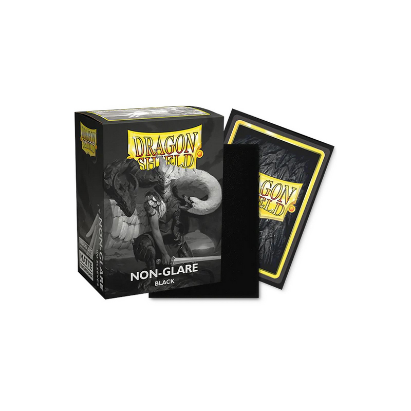 Dragon Shield - 100 Standard Sleeves - Non Glare : Black