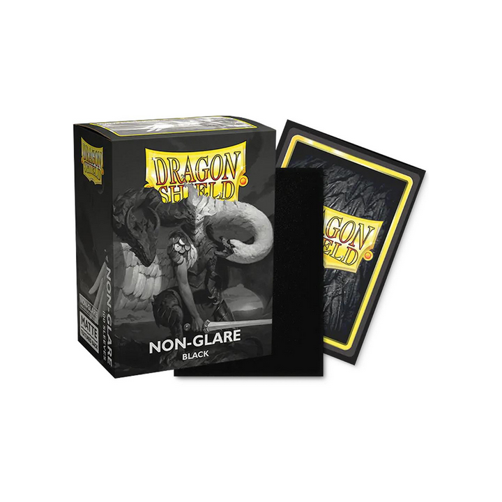 Dragon Shield - 100 Standard Sleeves - Non Glare : Black