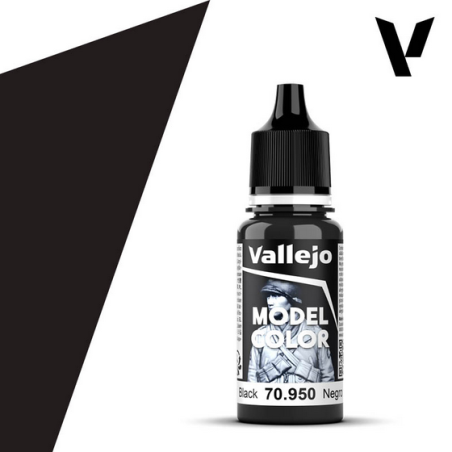 Peinture Vallejo Model Color : Black- Negro