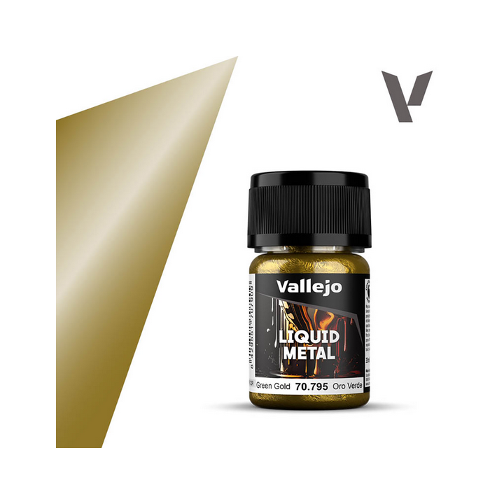 Peinture Vallejo Liquid Metal : Green Gold - Oro Verde