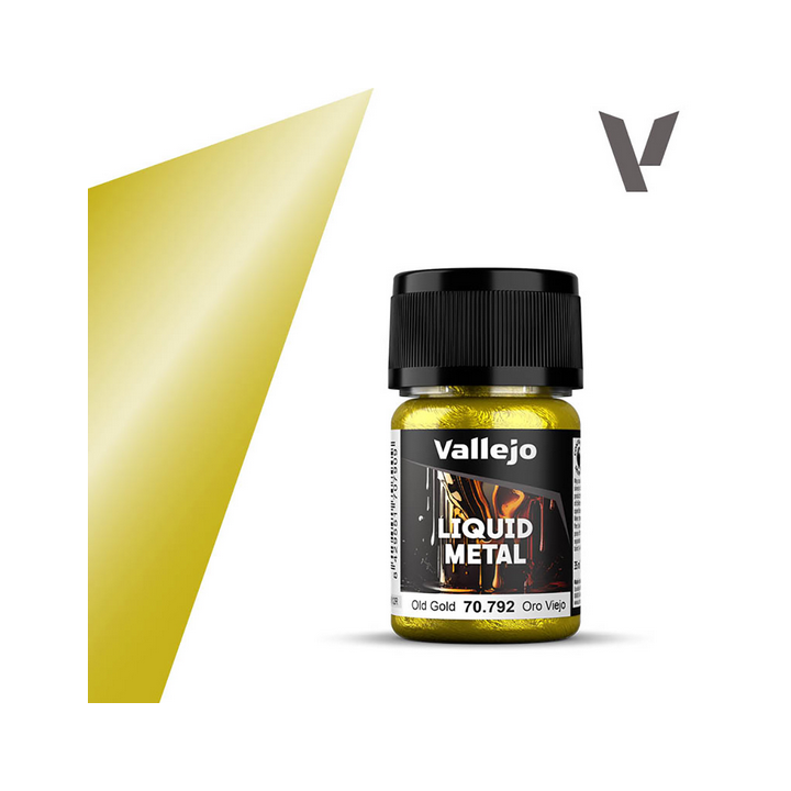 Peinture Vallejo Liquid Metal : Old Gold - Oro Viejo