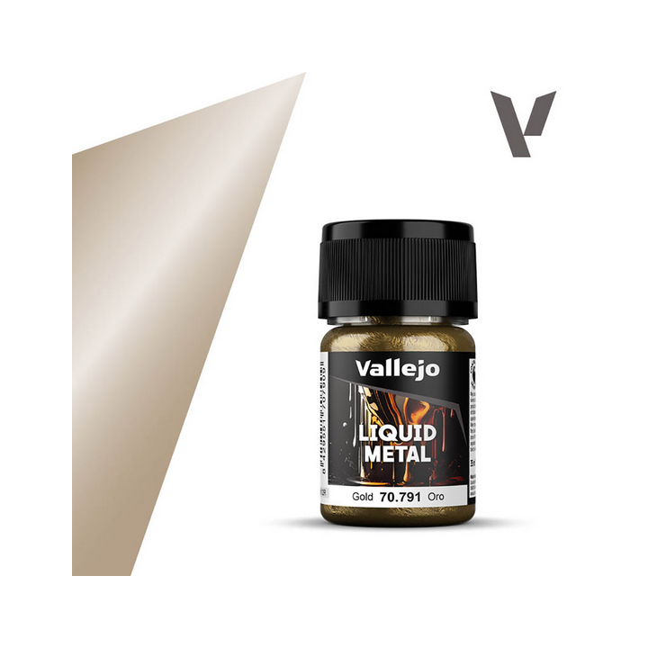 Peinture Vallejo Liquid Metal : Gold - Oro
