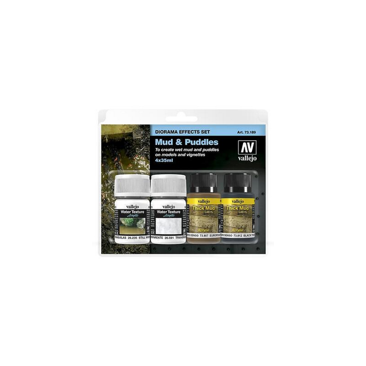 Diorama Effects Set Vallejo : Boue & Flaques set - Mud & Puddles set