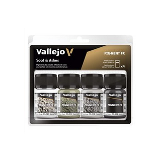 Diorama Effects Set Vallejo : Suie & Cendres set - Soot & Ashes set