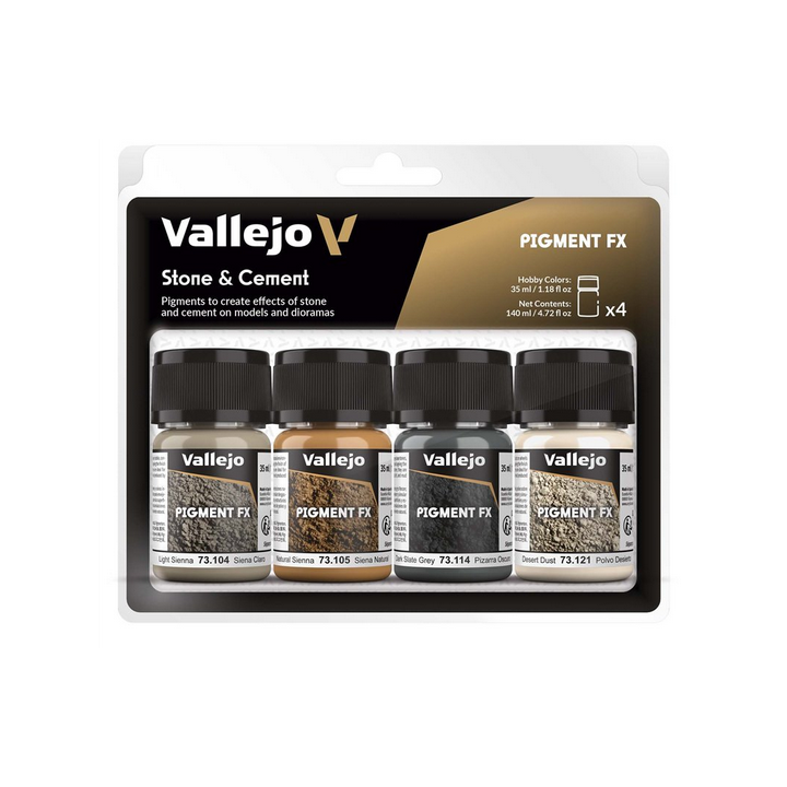 Diorama Effects Set Vallejo : Pierre & Ciment set - Stone & Cement set