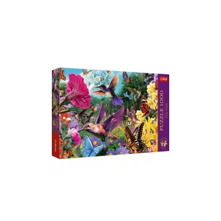 Puzzle Trefl - L'heure du thé Premium Plus : Jardin des colibris - 1000 pièces