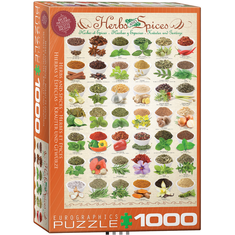 Puzzle Eurographics : Herbes et épices - 1000 Pièces