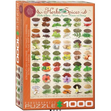 Puzzle Eurographics : Herbes et épices - 1000 Pièces