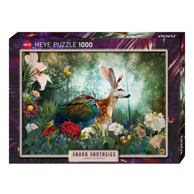 Puzzle Heye : Jackalope Faune Fantasies - 1000 Pièces Puzzle Heye : Jackalope Faune Fantasies - 1000 Pièces