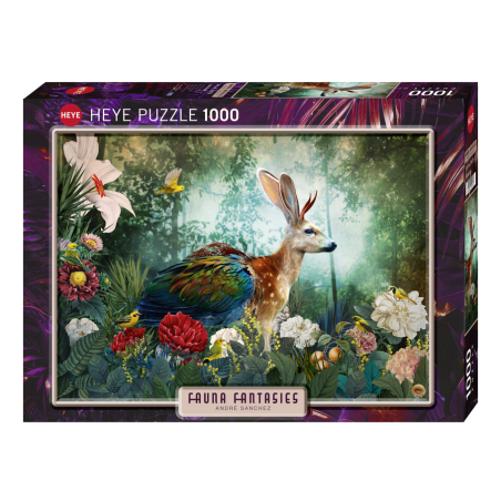 Puzzle Heye :  Jackalope Faune Fantasies - 1000 Pièces