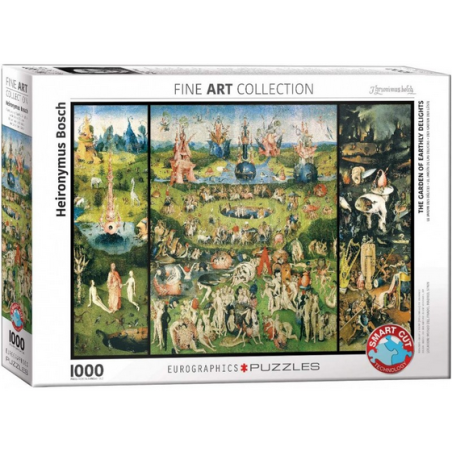 Puzzle Eurographics Fine Art - Heironymus Bosch : Le Jardin des Délices - 1000 Pièces