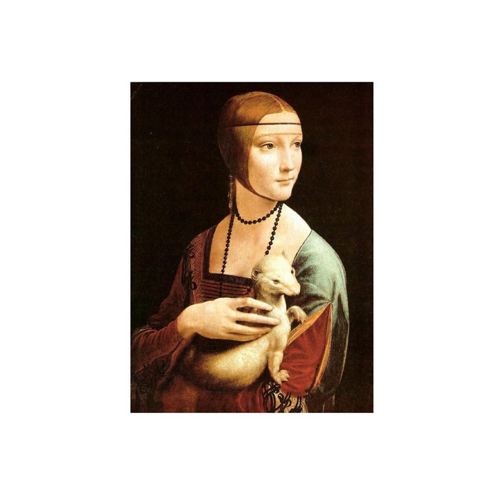 Puzzle :  Leonard de Vinci : La Dame à l'Hermine - 1000 Pièces