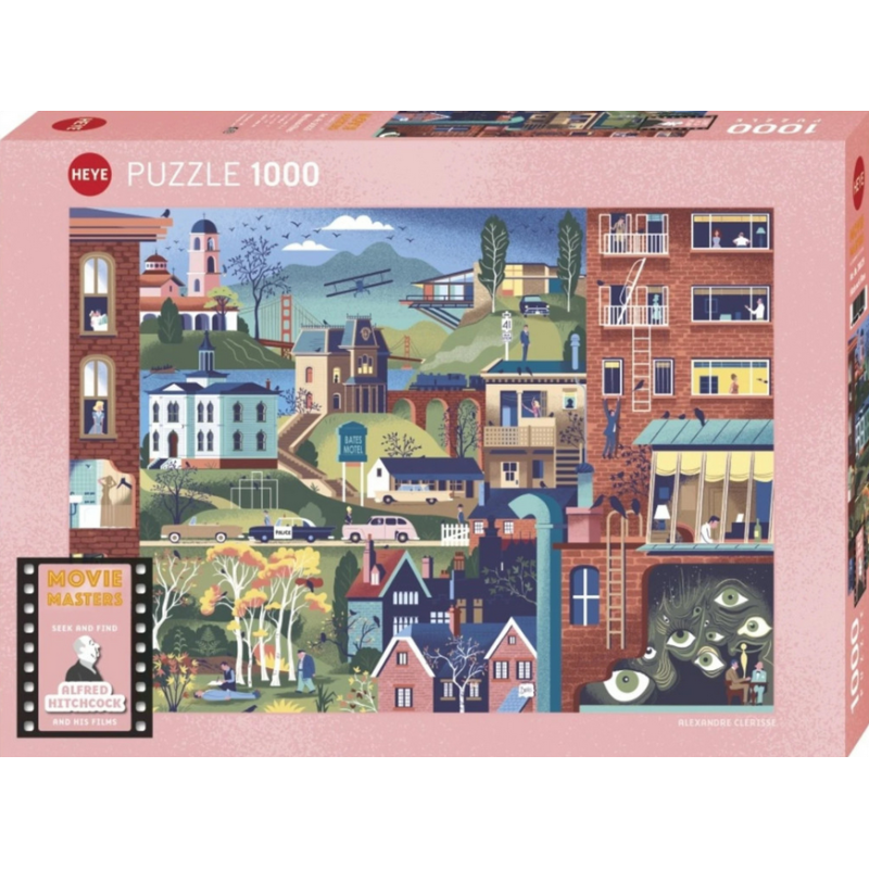 Puzzle Heye - Movie Masters Hitchcock - 1000 Pièces