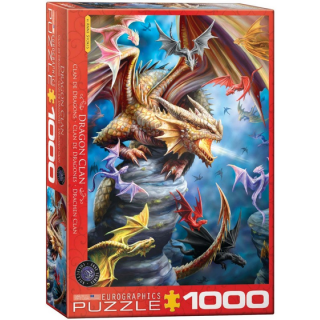 Puzzle Eurographics :  Anne Stokes : Clan de Dragons - 1000 Pièces