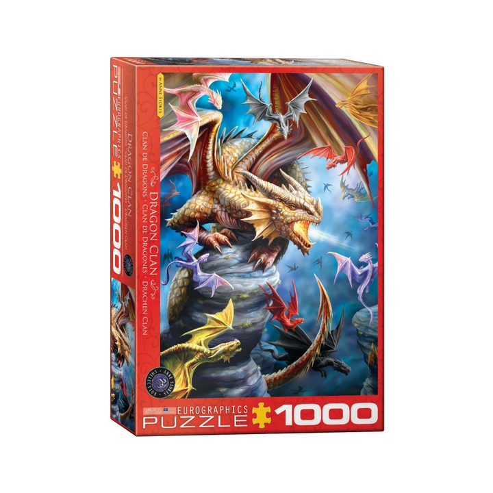 Puzzle Eurographics :  Anne Stokes : Clan de Dragons - 1000 Pièces