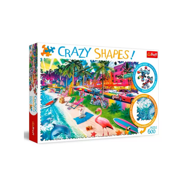 Puzzle Crazy Shapes - Miami Beach - 600 Pièces