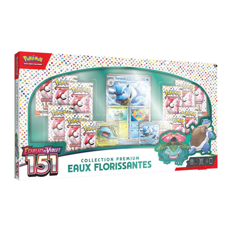 Pokémon : Coffret 151 Premium : Eaux Florissantes Pokémon : Coffret 151 Premium : Eaux Florissantes