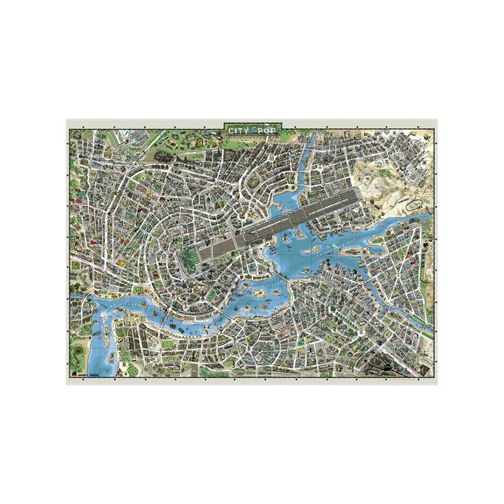 Puzzle Heye : Ville de la Pop : Map Art - 2000 Pièces