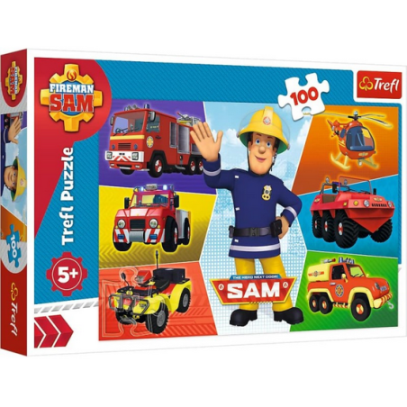 Puzzle Trefl :  Sam le Pompier - 100 Pièces