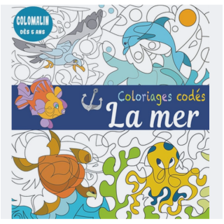 Livre coloriage - Coloriages codés - La mer