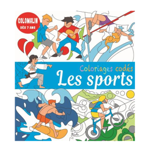 Livre coloriage - Coloriages codés - Les sports