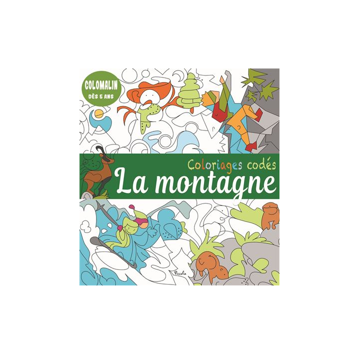 Livre coloriage - Coloriages codés - La montagne