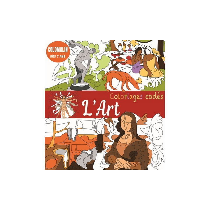 Livre coloriage - Coloriages codés - Colomalin : L'Art