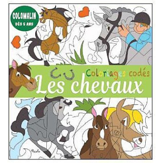 Livre coloriage - Coloriages codés - Colomalin : Les Chevaux