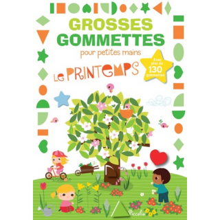 Livre Gommettes - Grosses Gommettes pour petites mains - Le Printemps