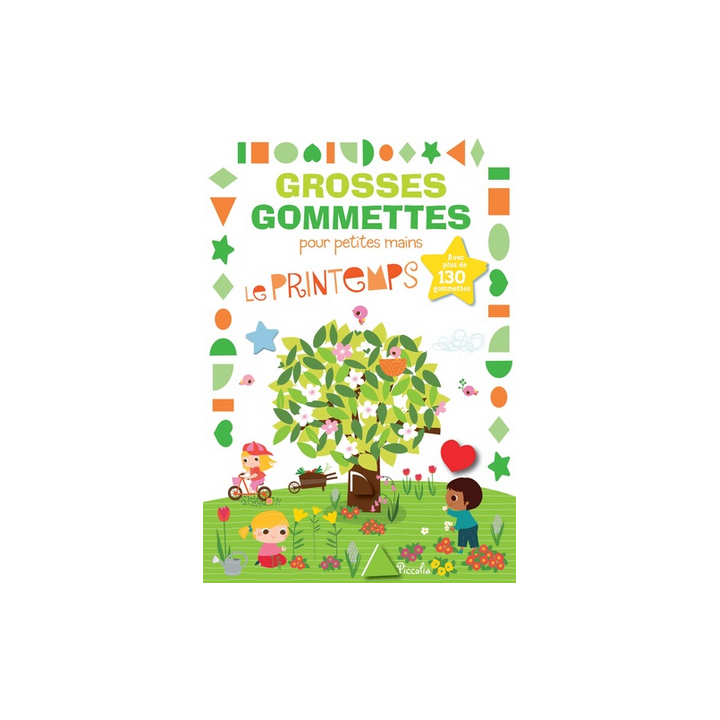 Livre Gommettes - Grosses Gommettes pour petites mains - Le Printemps