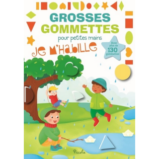 Livre Gommettes - Grosses Gommettes pour petites mains - Je m'Habille