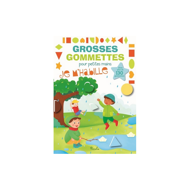 Livre Gommettes - Grosses Gommettes pour petites mains - Je m'Habille