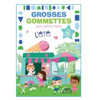 Livre Gommettes - Grosses Gommettes pour petites mains - L'été