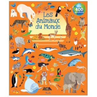 Livre Gommettes avec 400 autocollants - Les Animaux du Monde