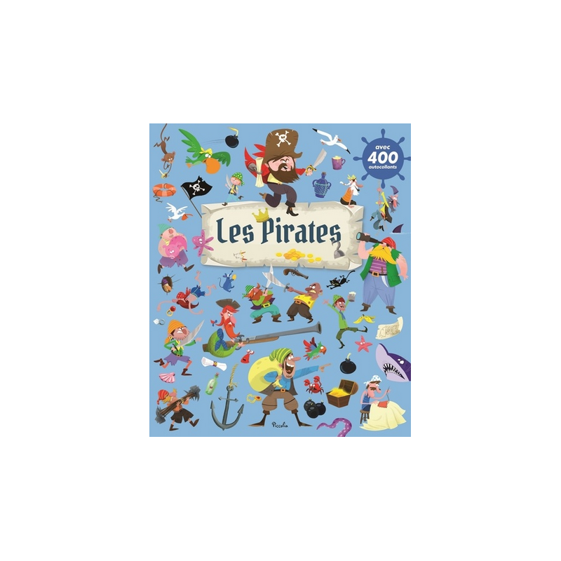 Livre Gommettes avec 400 autocollants - Les Pirates
