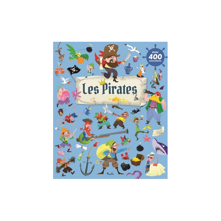Livre Gommettes avec 400 autocollants - Les Pirates