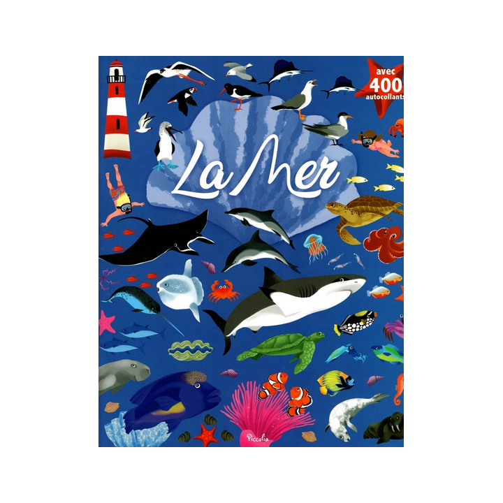 Livre Gommettes avec 400 autocollants - La Mer