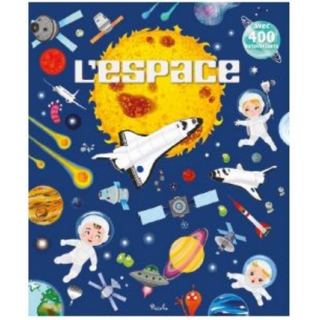 Livre Gommettes avec 400 autocollants - L'espace