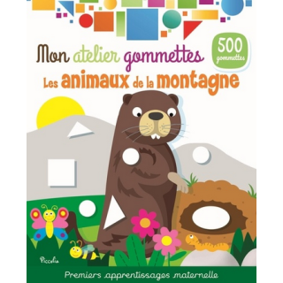 Livre Gommettes - Mon Atelier Gommettes : Les Animaux de la Montagne